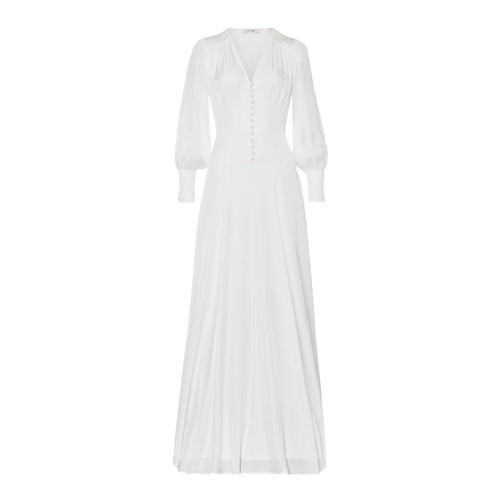 IVY OAK Maxi-längd V-ringad Brudklänning White, Dam