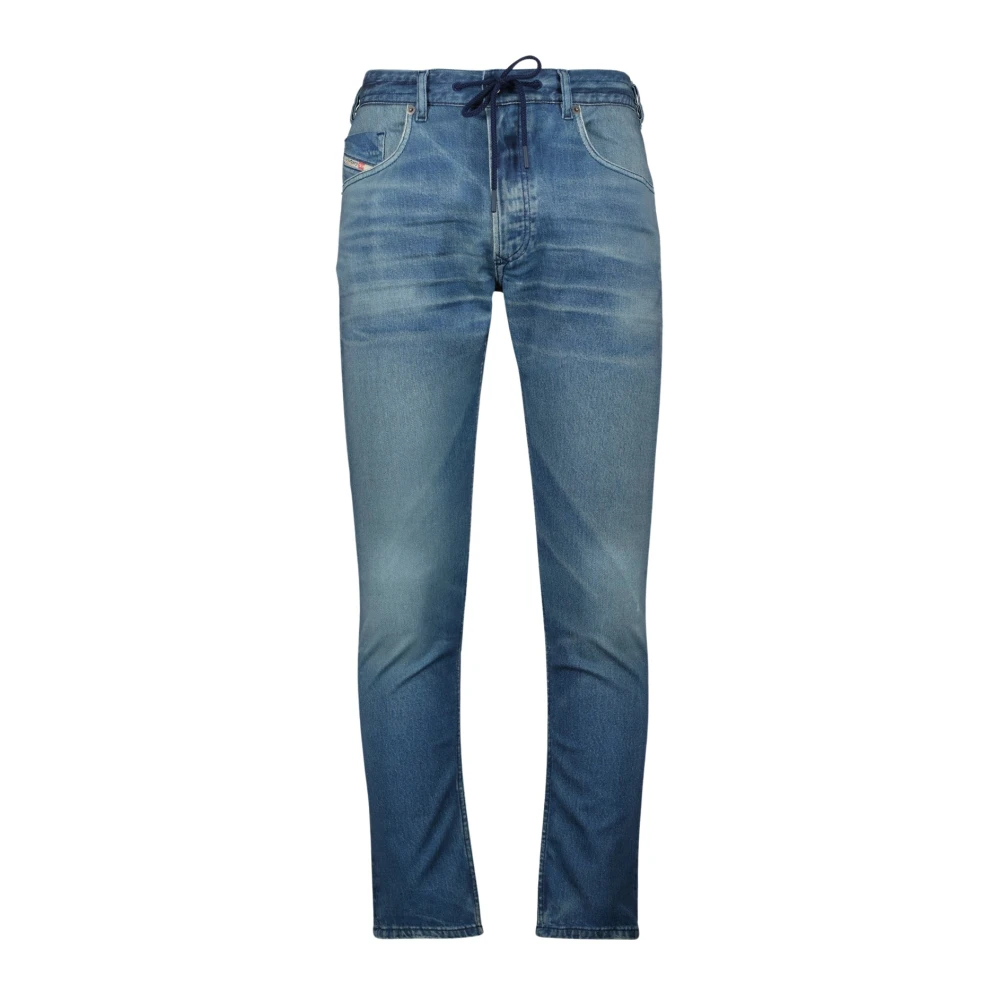Diesel Men's Blue Slim Fit Washed Denim Jeans