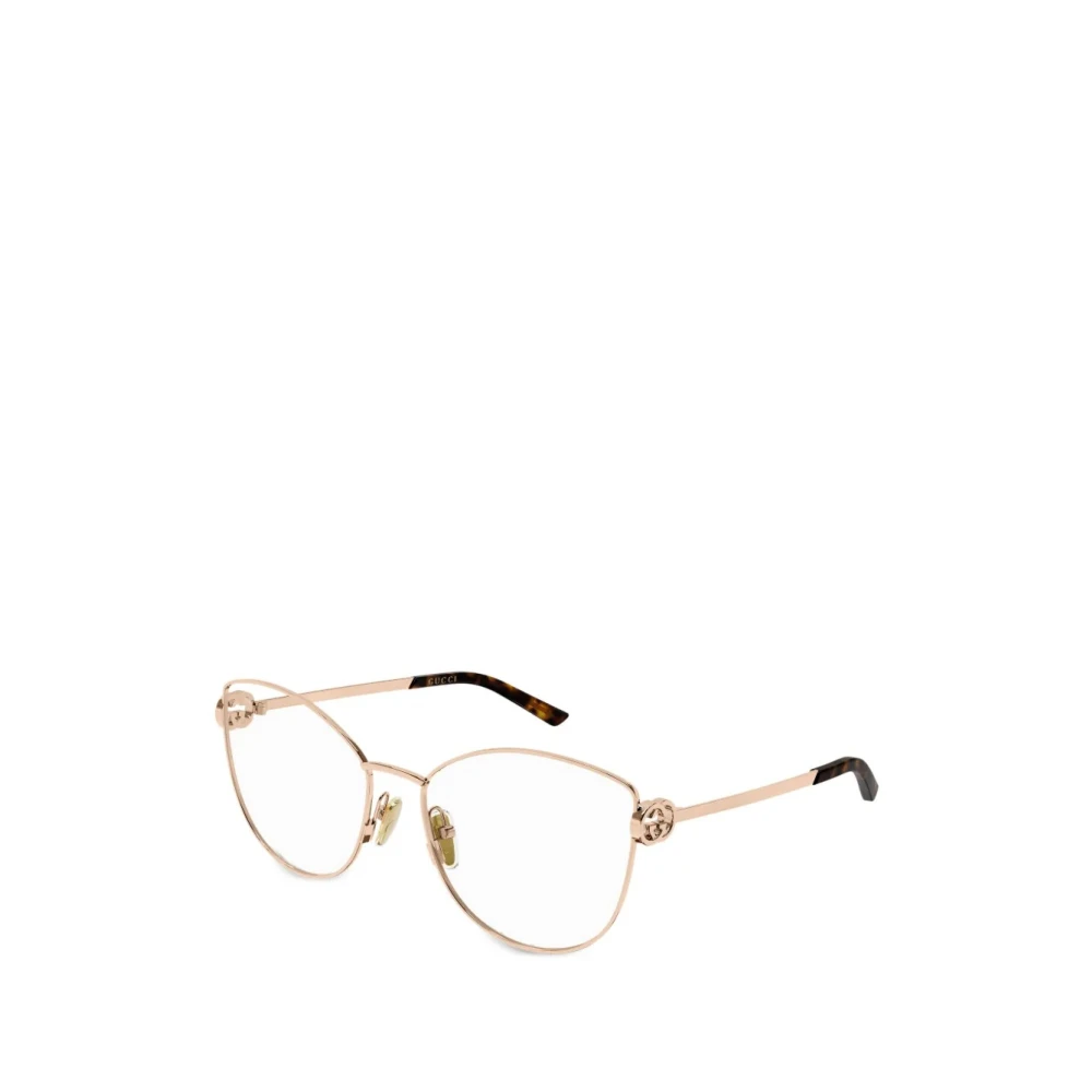 Gucci Women's Yellow Glasses, 57 Mm, Butterfly Eyeglasses