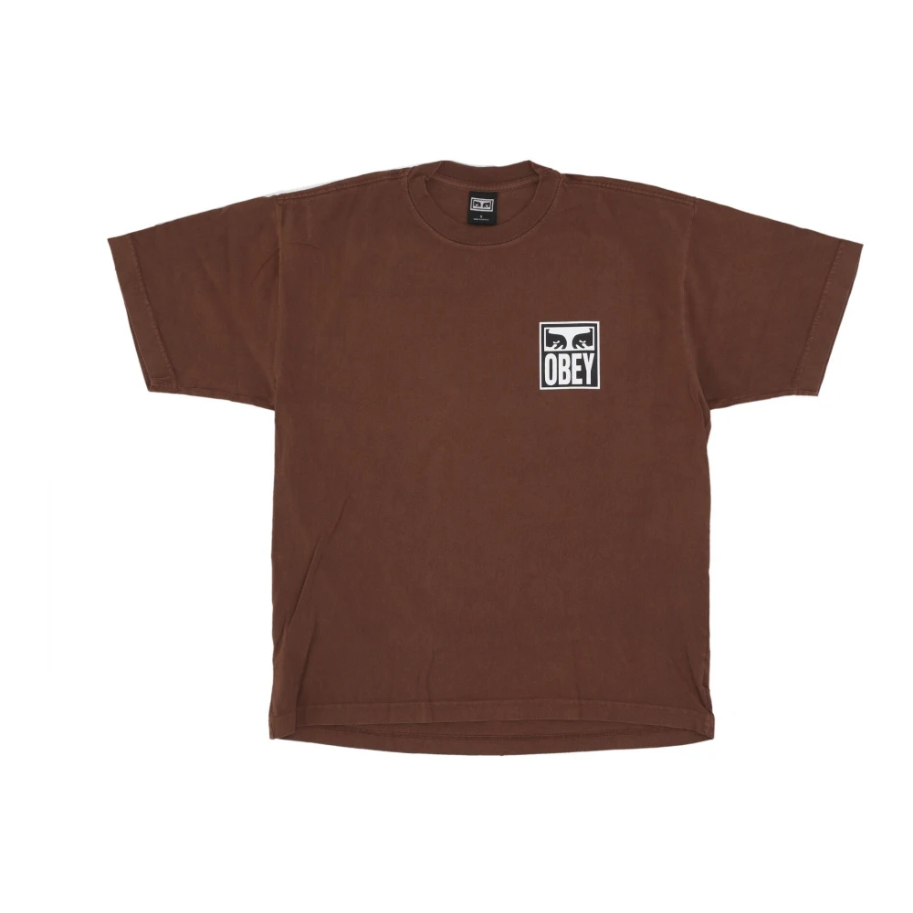 Obey Sepia Eyes Icon Streetwear T-shirt Brown Heren