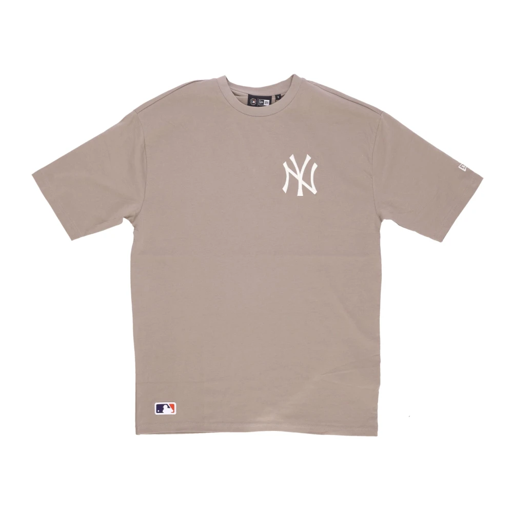 New era MLB League Essentials Oversize Tee Beige Heren
