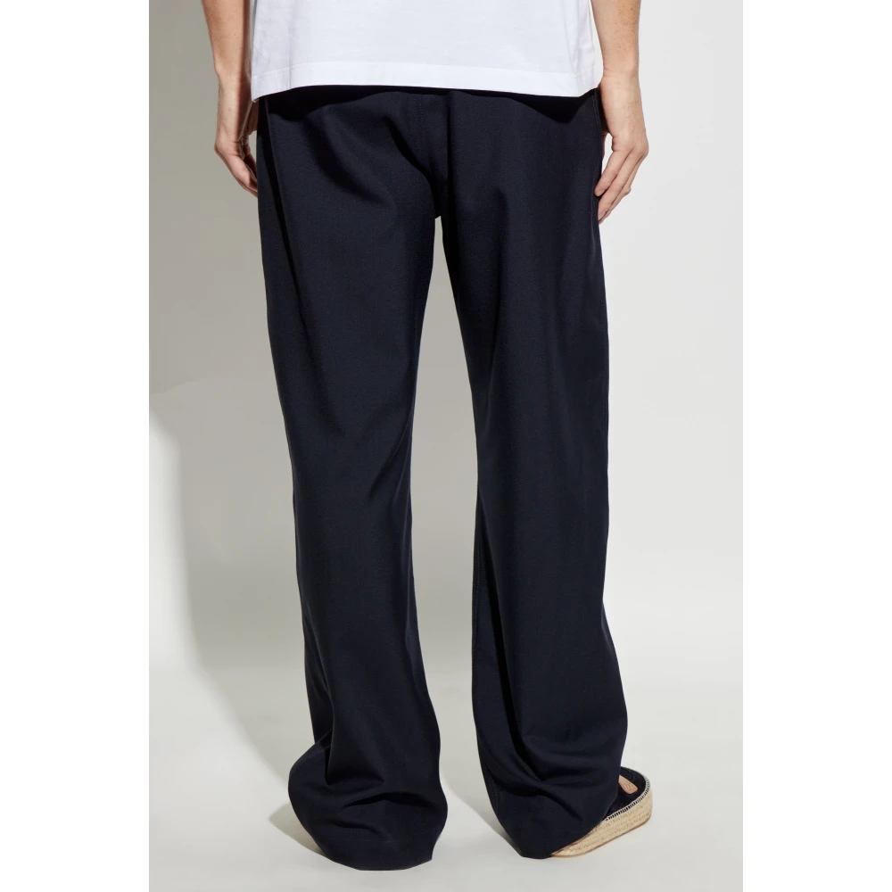Marni Wollen broek Blue Heren