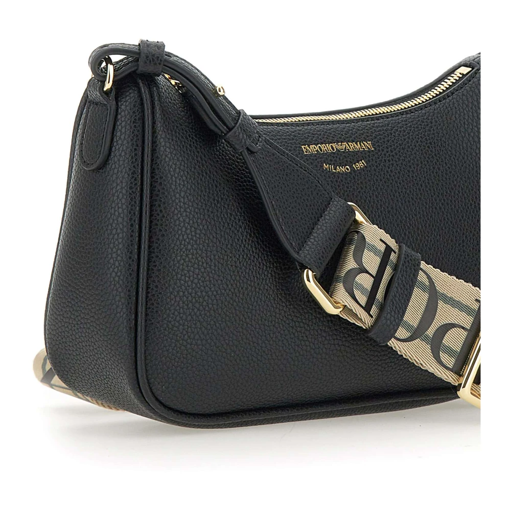 Emporio Armani Zwarte Schoudertas van Kunstleer Black Dames