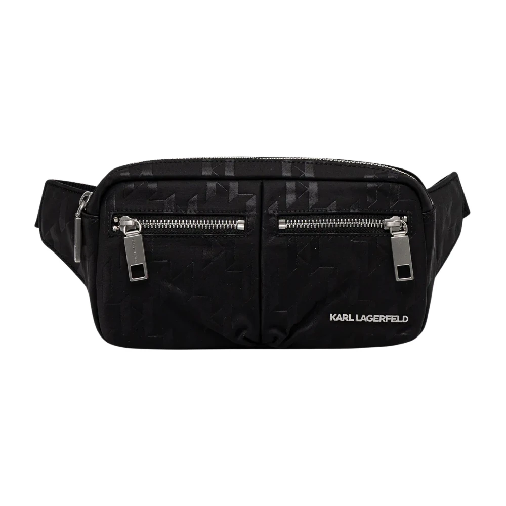 Karl Lagerfeld Herren Schwarz Gürteltasche﻿ A3m30164 - Image 3