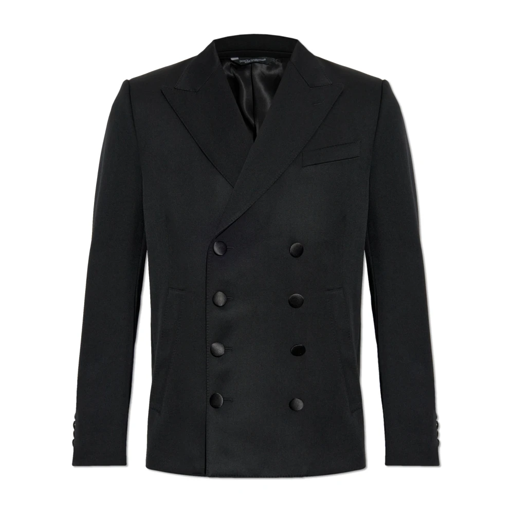 Dolce & Gabbana Herren Schwarz Jacken, K, Sgröße: