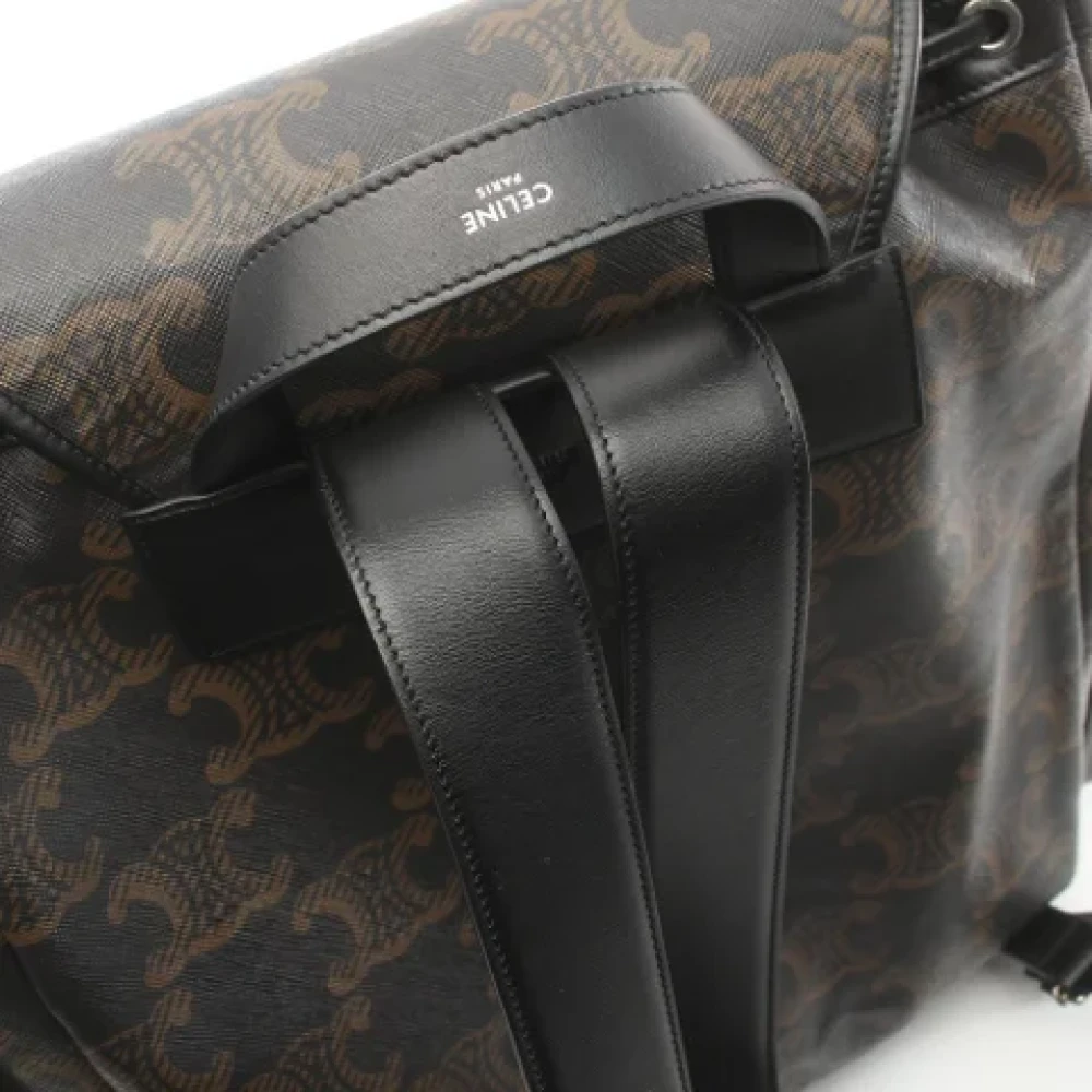 Celine Vintage Pre-owned Coated canvas celine-bags Black Heren