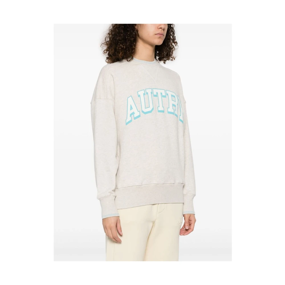 Autry Heathergrijze Sweater met Ronde Hals Gray Dames