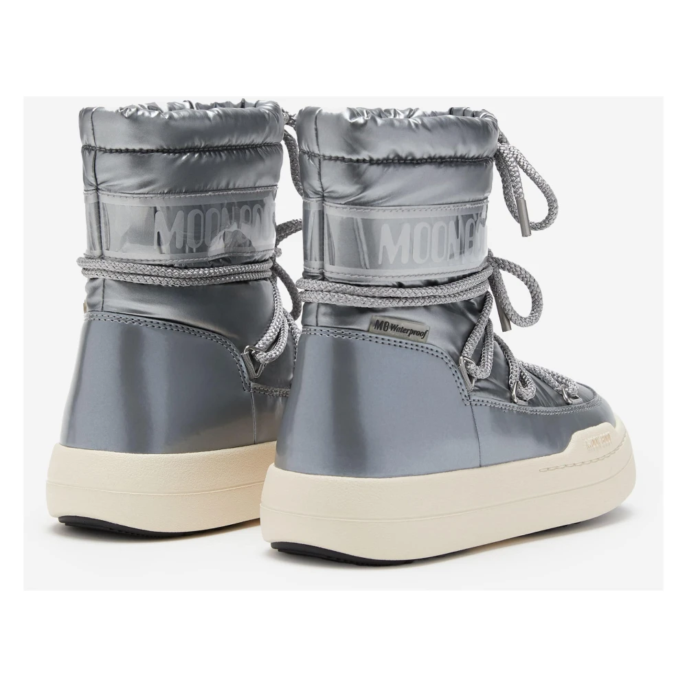 Moon Boot Boys Silver Kids Jr Park Boots In - Multicoloured - Eu 27 Uk 9 - Image 2