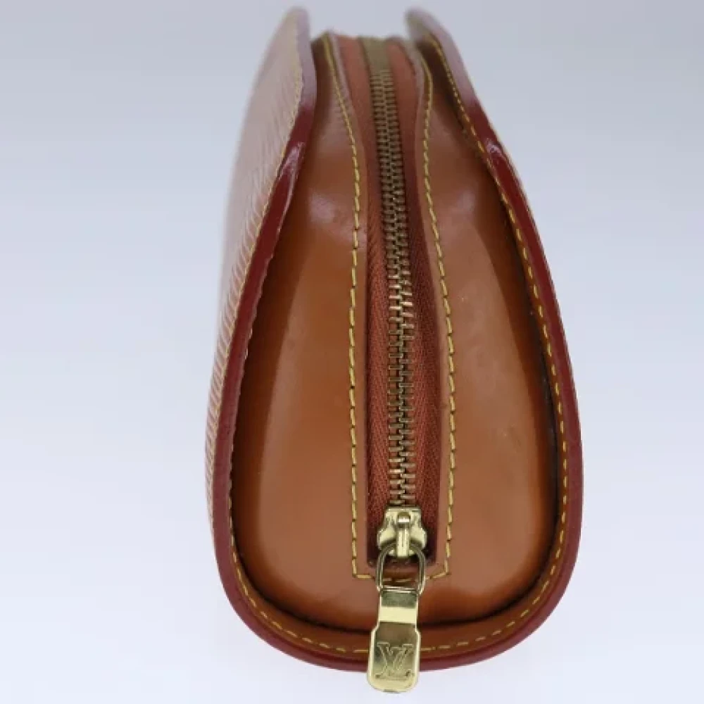 Louis Vuitton Vintage Pre-owned Leather pouches Brown Dames