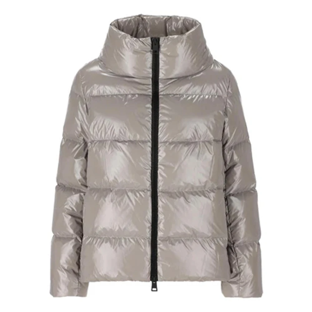 Herno Lichtgrijs Pufferjack Gray Dames