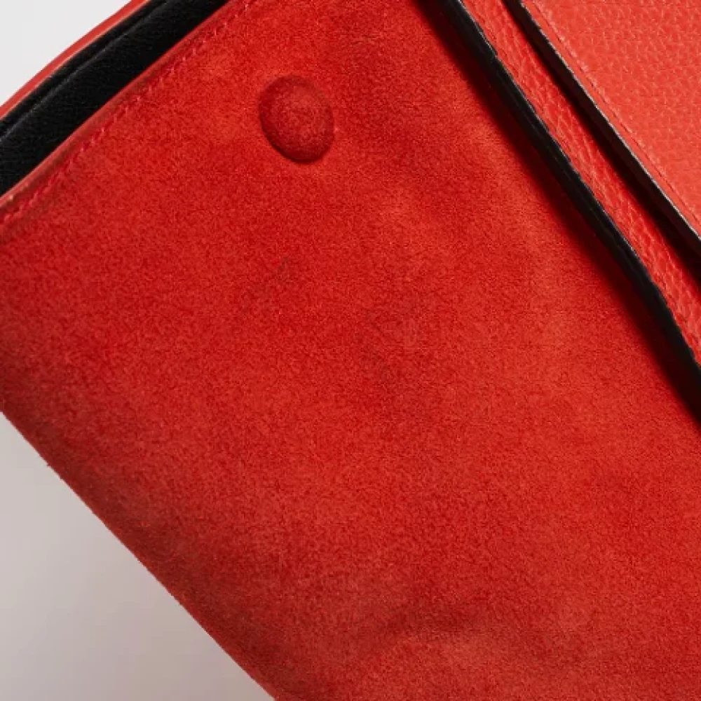 Celine Vintage Pre-owned Leather handbags Orange Dames