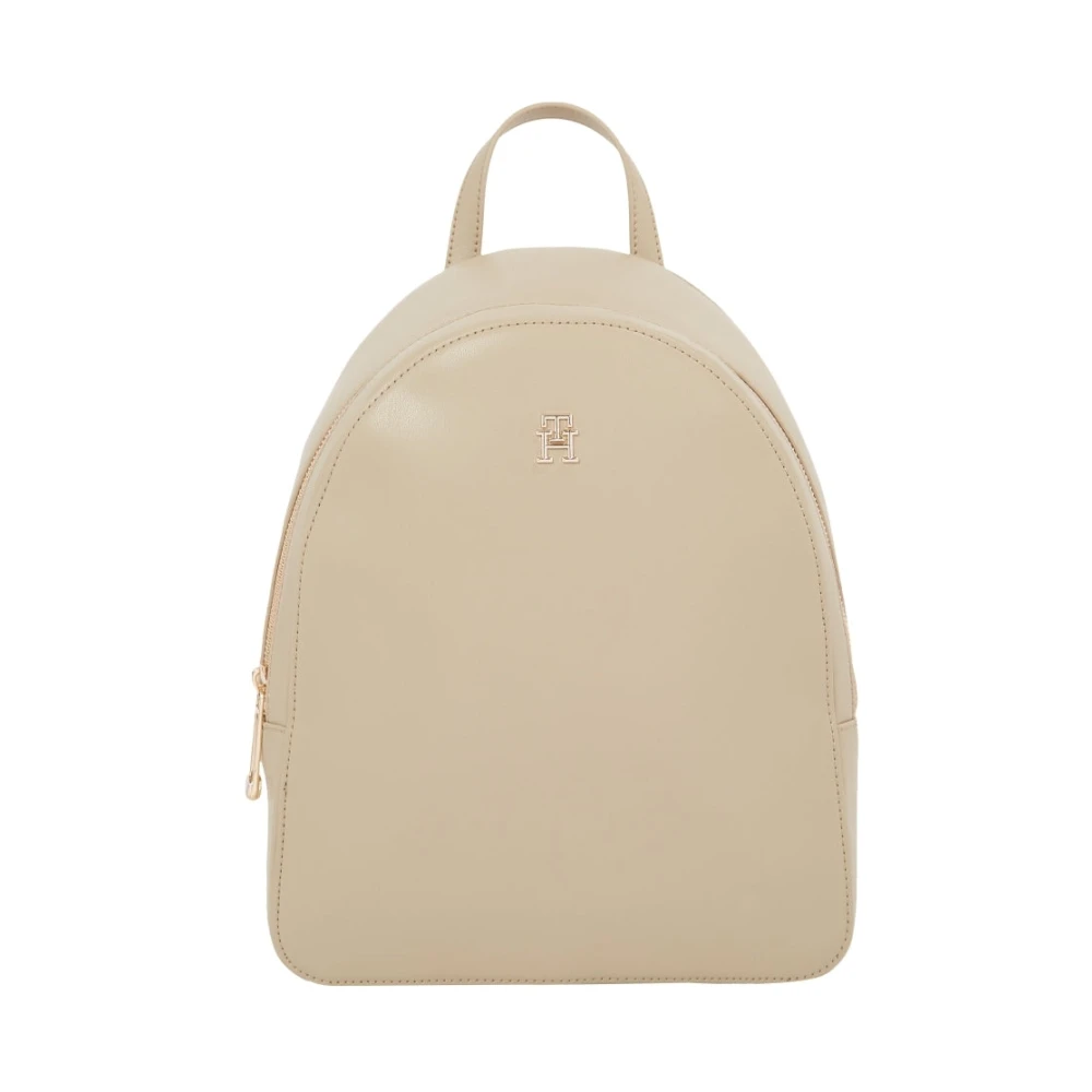 Tommy Hilfiger Beige Monotype Dames Rugzak Beige Dames