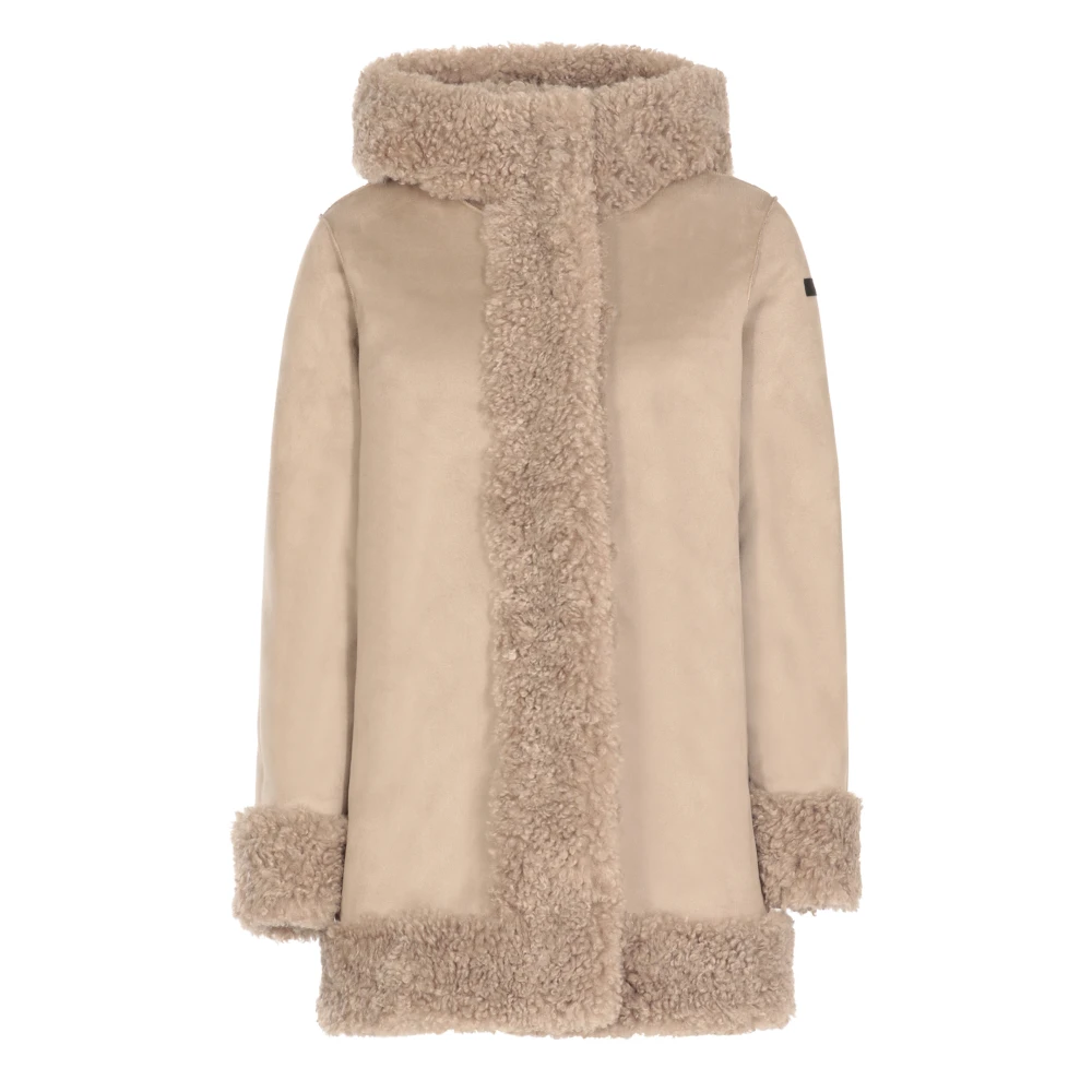 RRD Beige Bont Gevoerde Jas Vrouwen Beige Dames