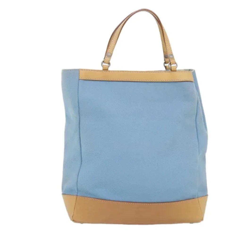 Burberry Vintage Pre-owned Canvas handbags Blue Dames