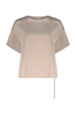 Asymmetrisk kortärmad blus