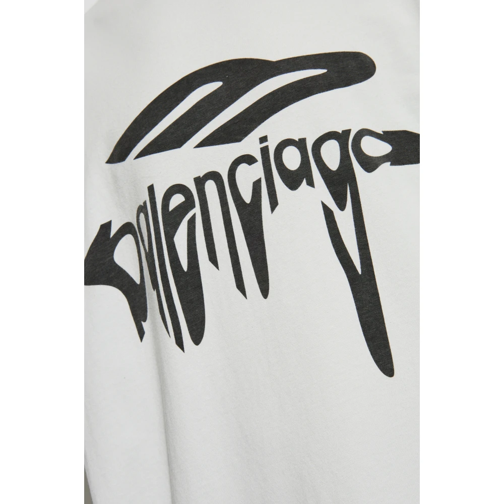 Balenciaga T-shirt met vintage-effect Gray Heren