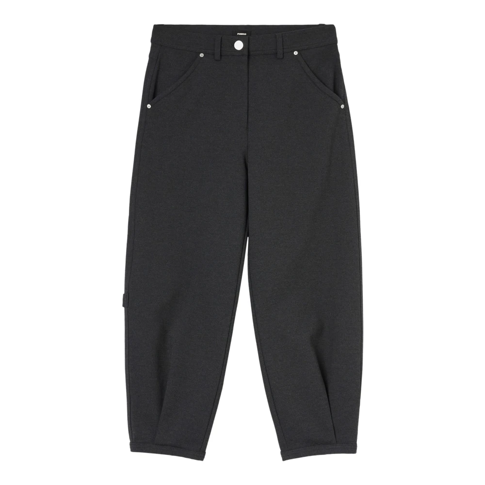 Pinko Platte Broek Gray Dames