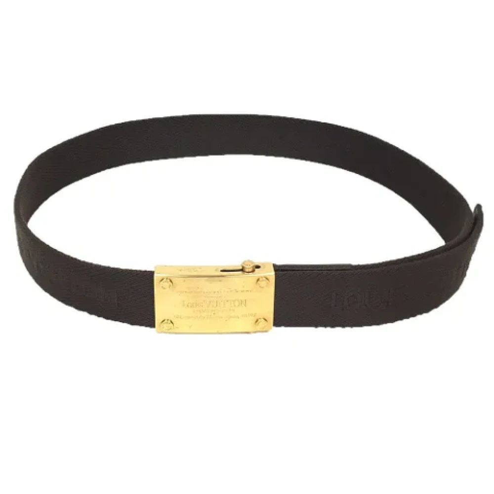 Louis Vuitton Vintage Pre-owned Canvas belts Brown Dames