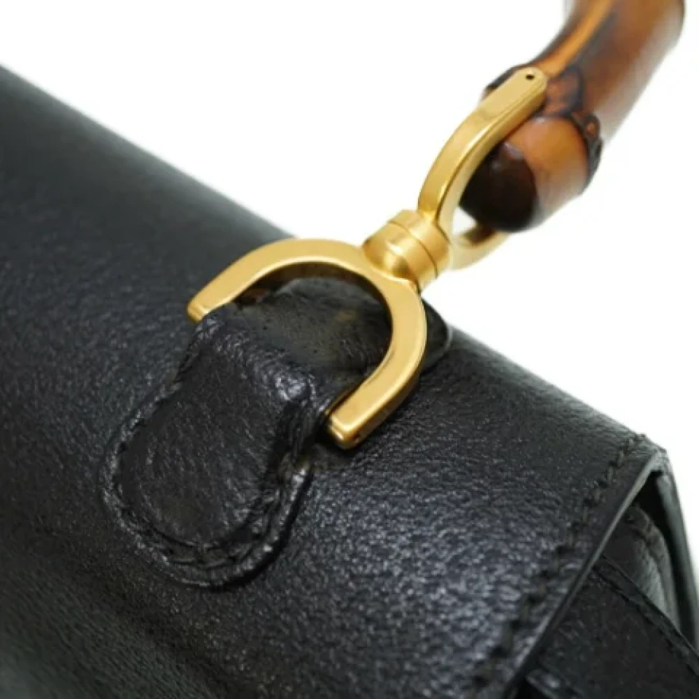 Gucci Vintage Pre-owned Fabric gucci-bags Black Dames