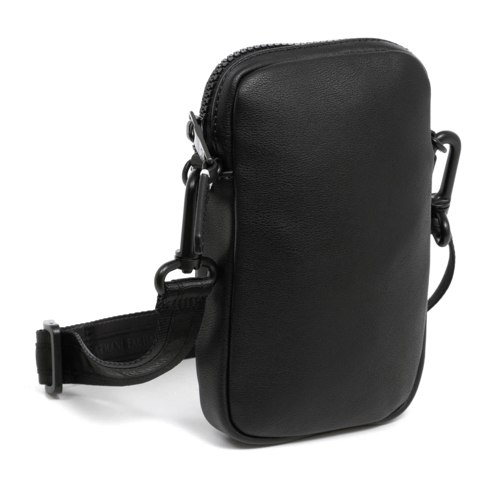 Armani Exchange Eenvoudige Crossbody Tas met Verstelbare Band Black Heren