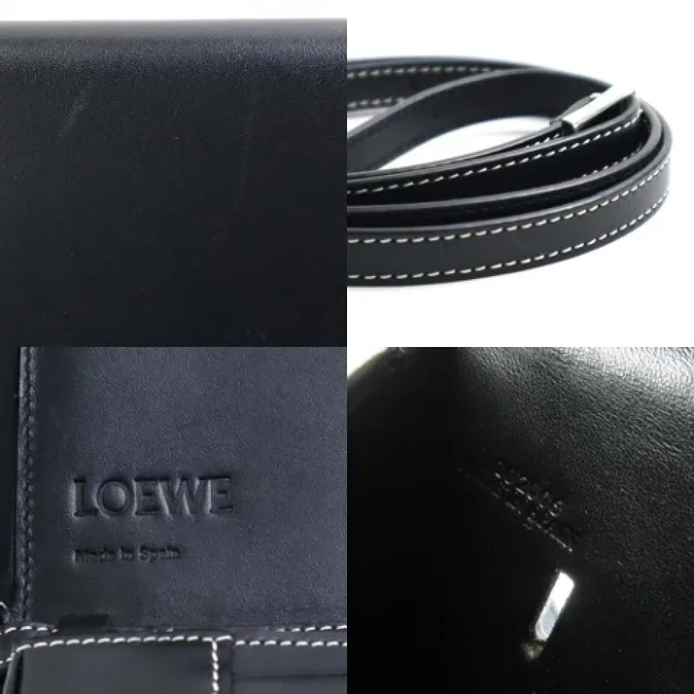 Loewe Pre-owned Leather shoulder-bags Black Dames