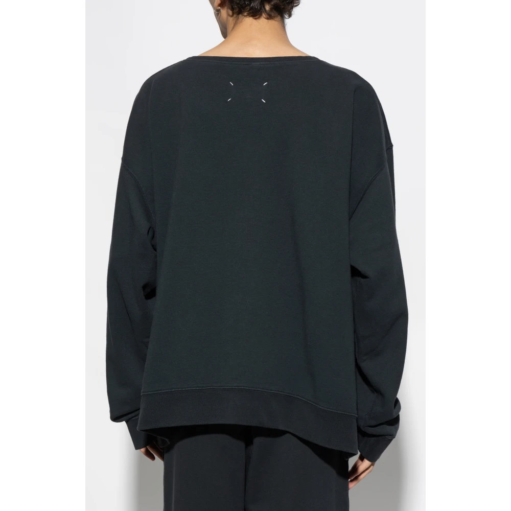 Maison Margiela Sweatshirt met vintage-effect Black Heren