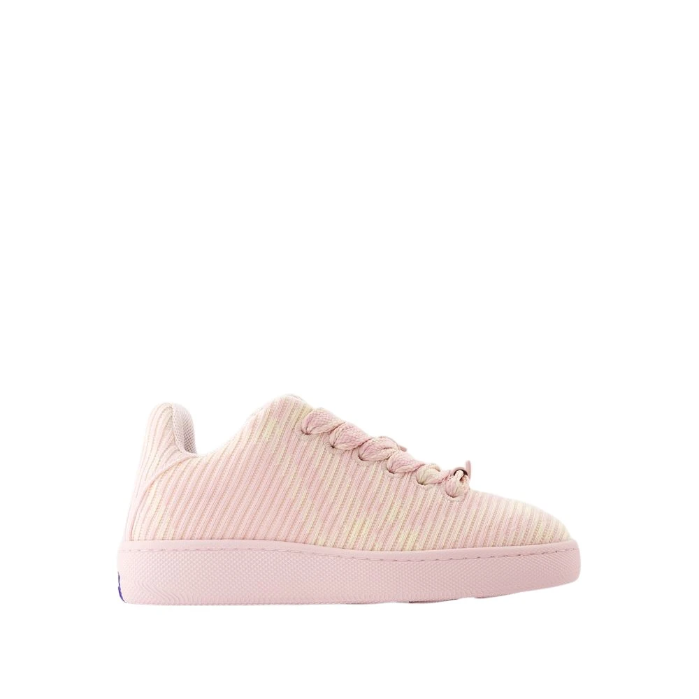 Burberry Women's Pink Lf Box Knit Sneakers