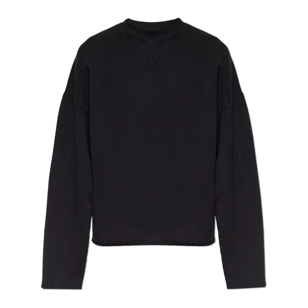 44 Label Group Sweatshirt met geborduurd logo Black Heren
