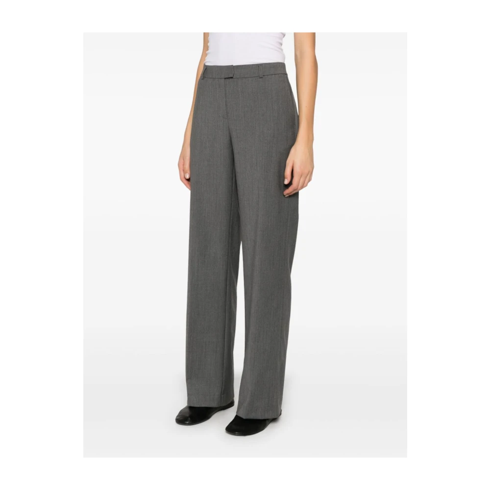 Birgitte Herskind Donkergrijze Geplooide Geknipte Broek Gray Dames