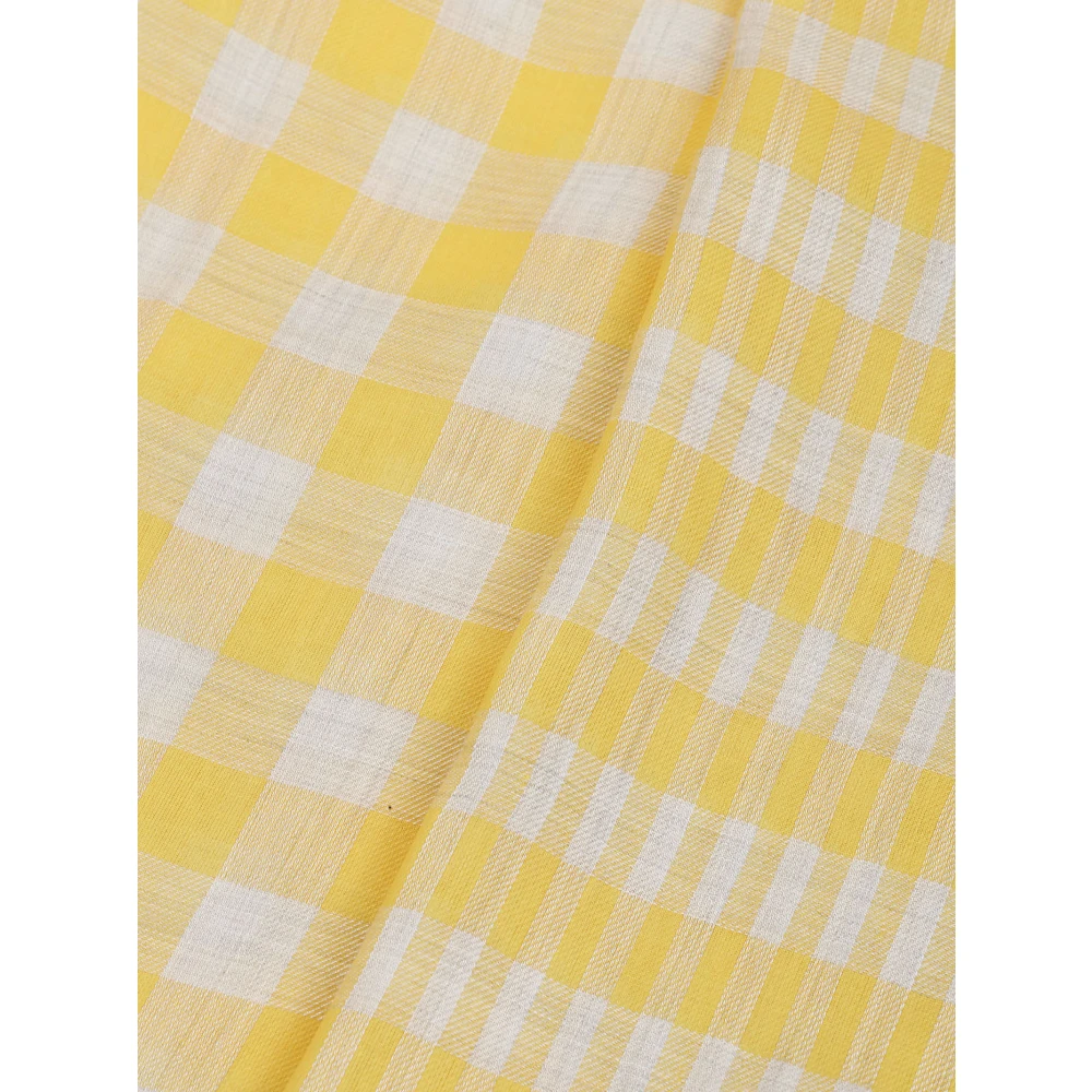 Faliero Sarti Luxe Modal Polyester Sjaal Collectie Yellow Dames