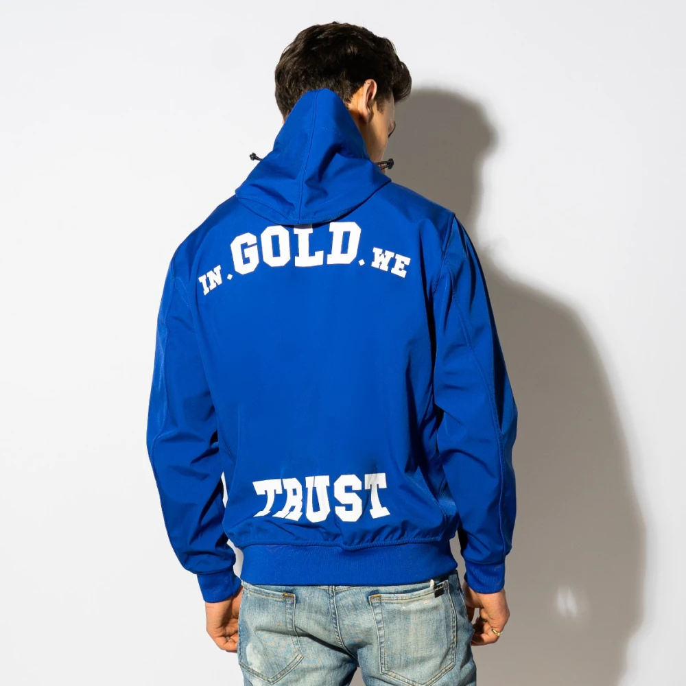 In Gold We Trust Blauwe Softshell Jas Blue Heren