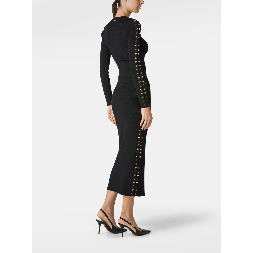 Michael Kors Geribde Midi-potloodrok Black Dames