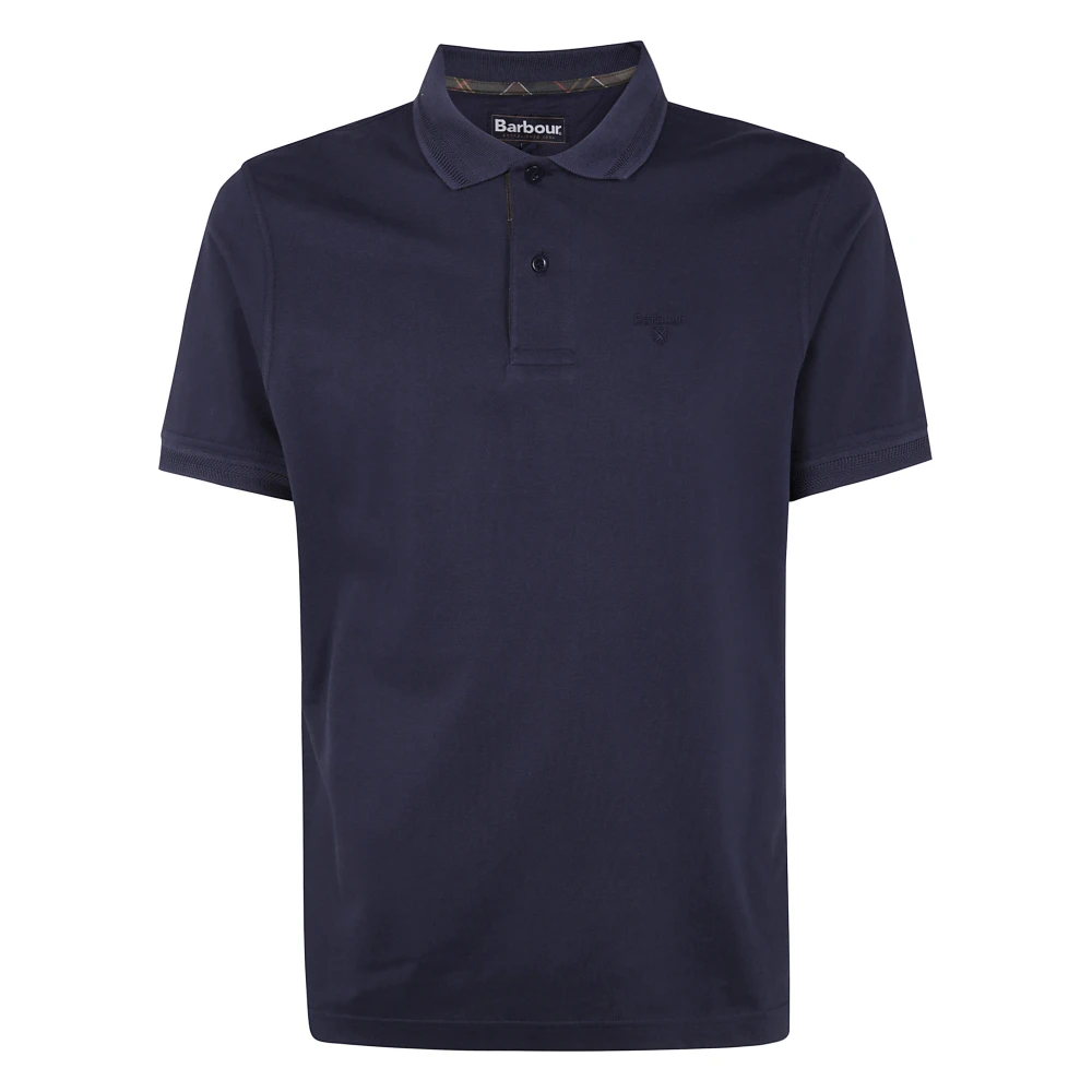 Barbour Stijlvolle Tartan Polo Shirt Black Heren