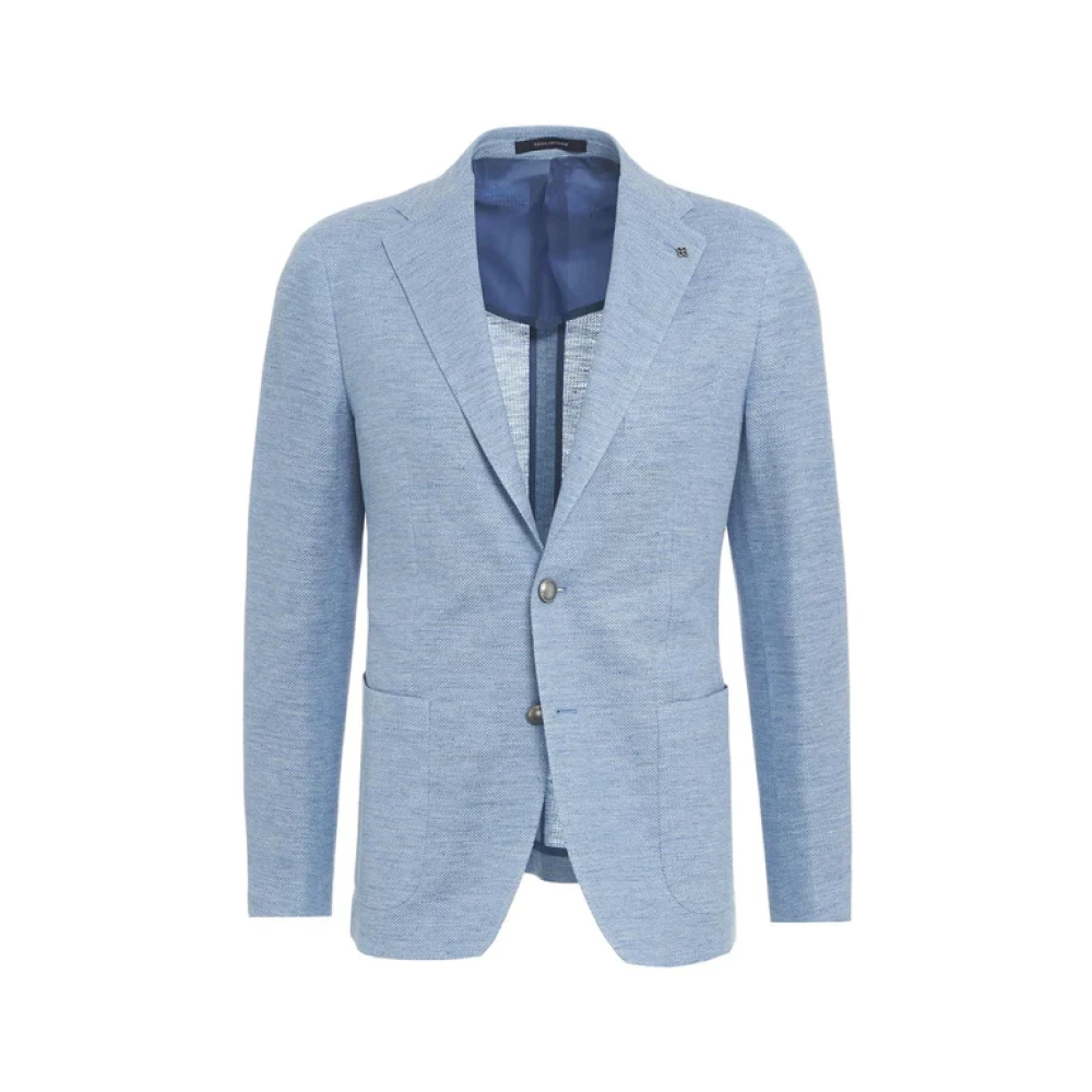 Tagliatore Lichtblauwe jassen Blue Heren