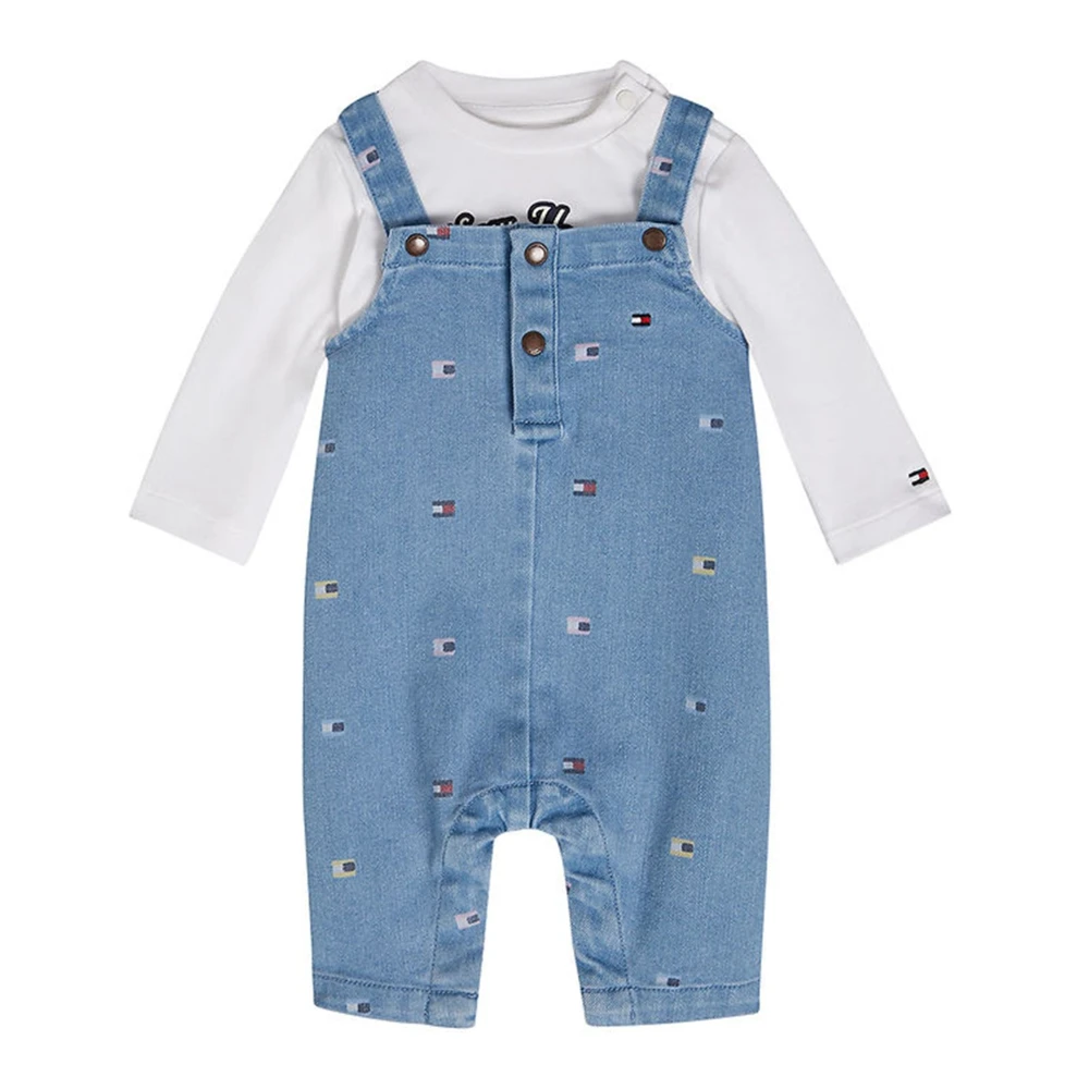 Tommy Hilfiger Sportig T-shirt och Overalls Set Blue, Unisex