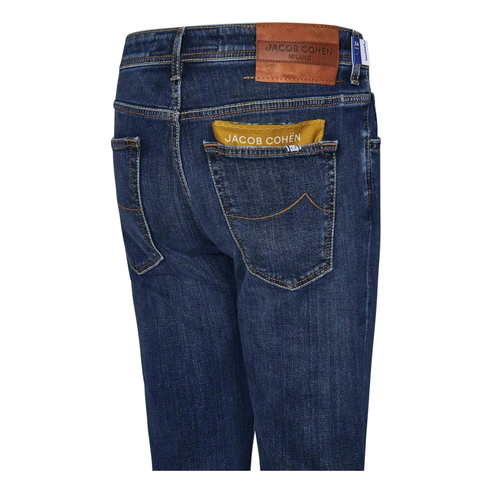Jacob Cohën Blauwe Slim-Fit Jeans Aw24 Blue Heren