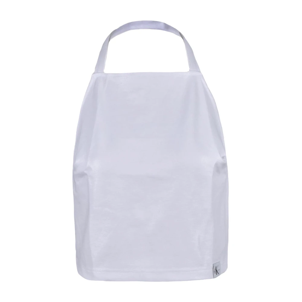 Calvin Klein Jeans Stijlvolle Modal Blend Top White Dames