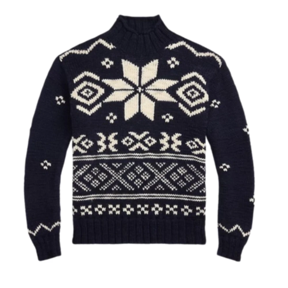 Ralph Lauren Women's Blue Turtlenecks,, Pull Medium