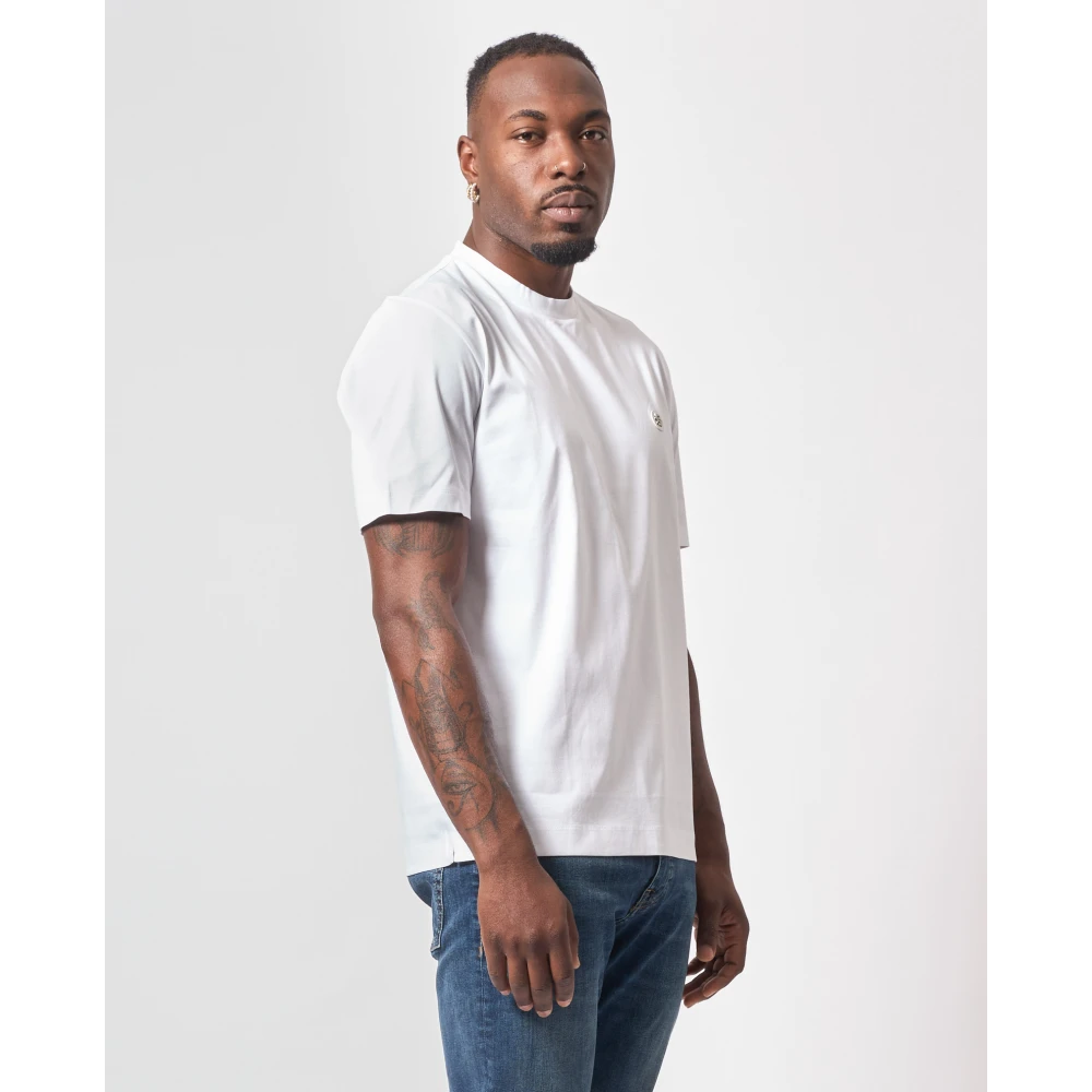 Hugo Boss Witte T-shirt met Double B-monogram White Heren