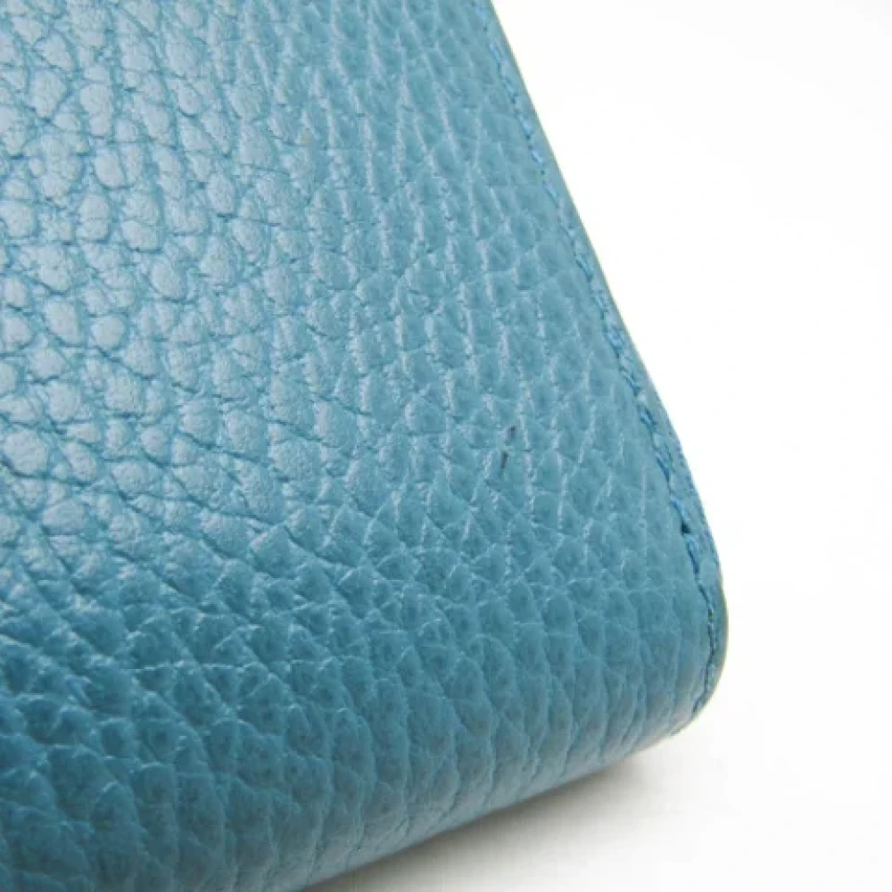 Gucci Vintage Pre-owned Leather wallets Blue Dames