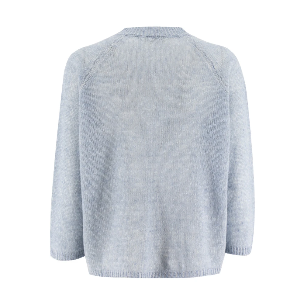 Panicale V-neck Knitwear Blue Dames