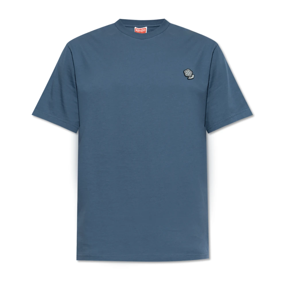 Kenzo T-shirt met patch Blue Heren