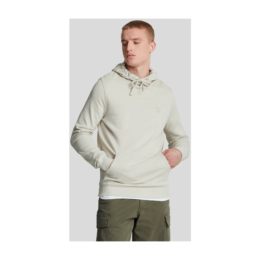 Lyle & Scott Tonal Eagle Pullover Beige Heren