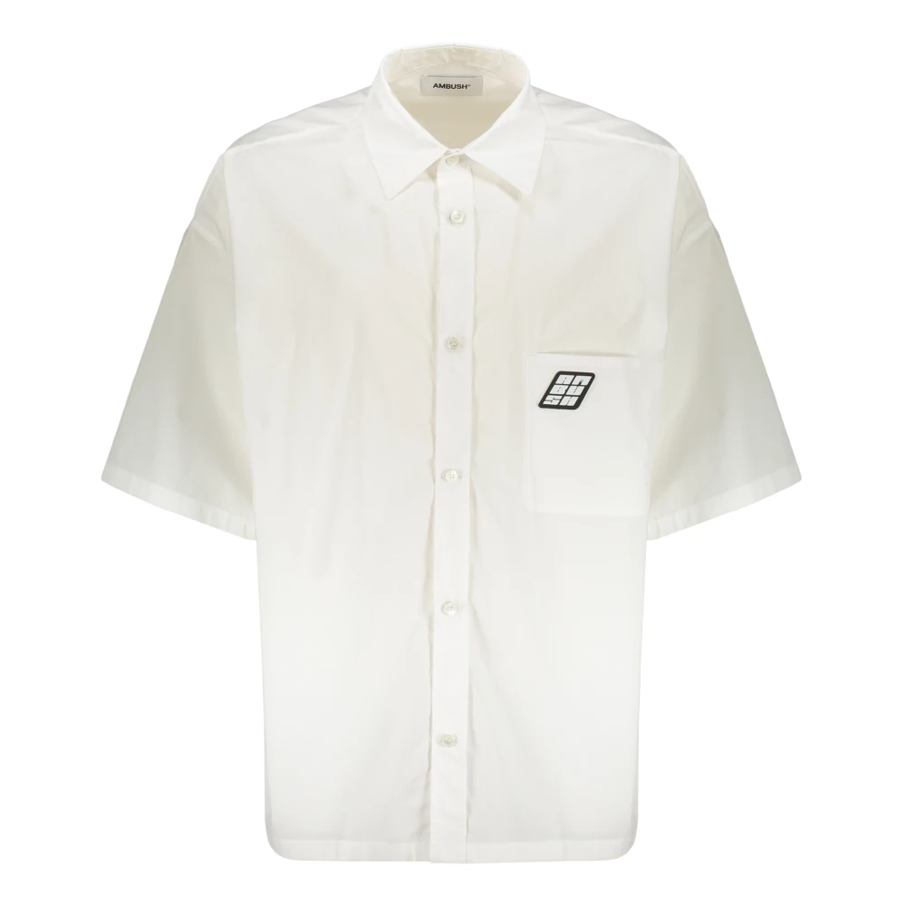 Ambush Katoenen shirt met voorzak White Heren
