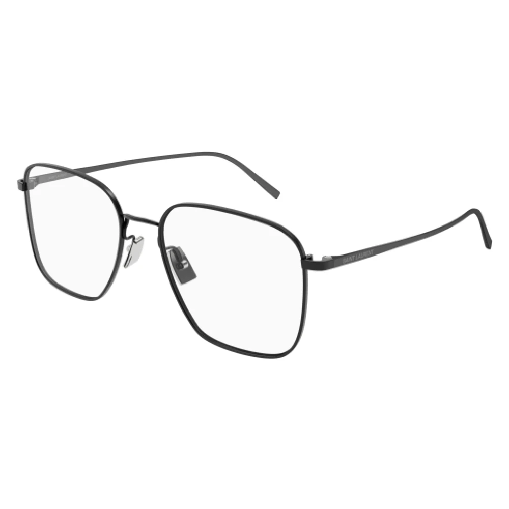 Saint Laurent Stijlvolle Zwarte Leren Schoudertas Gray Unisex
