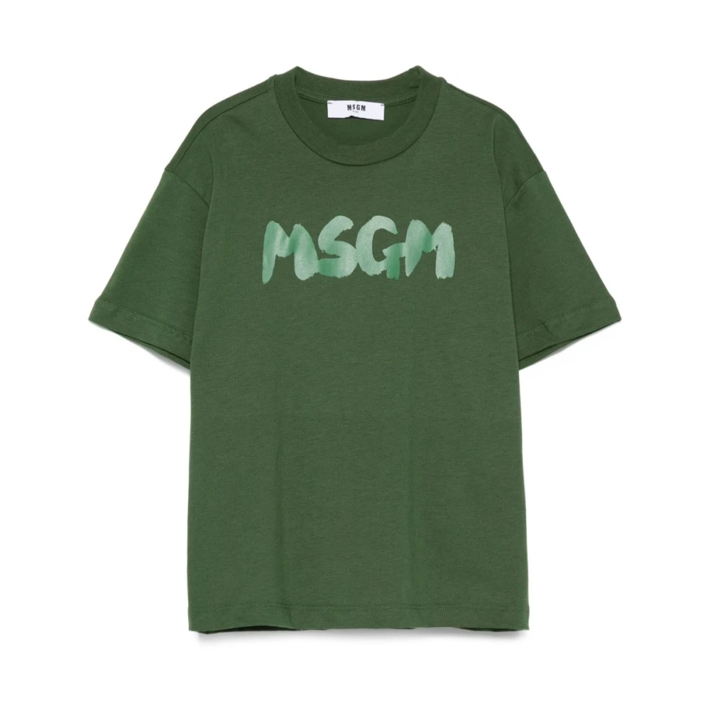 Msgm - Tops > T-Shirts - Green - Msgm - Modalova