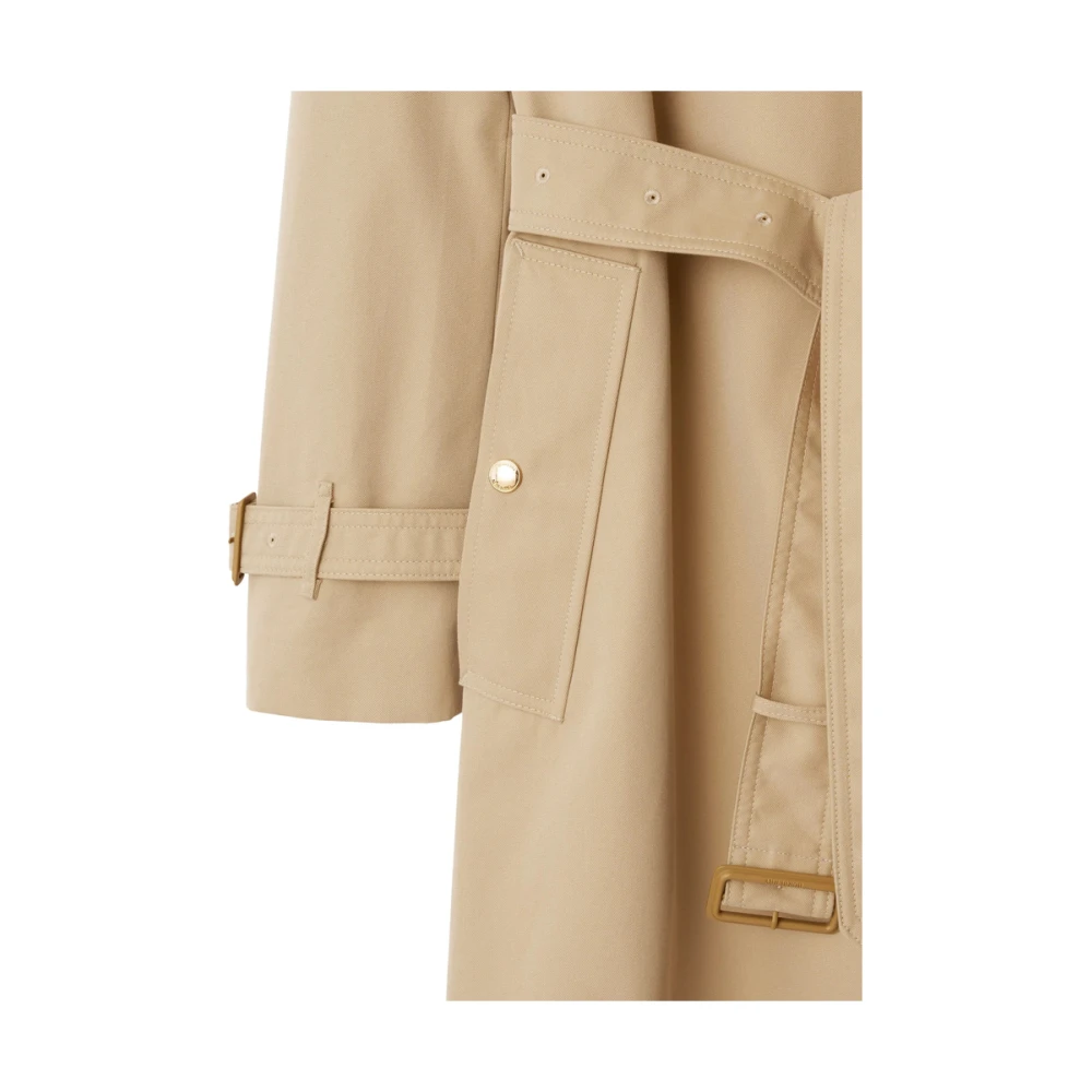 Burberry Geruite regenjas Beige Dames