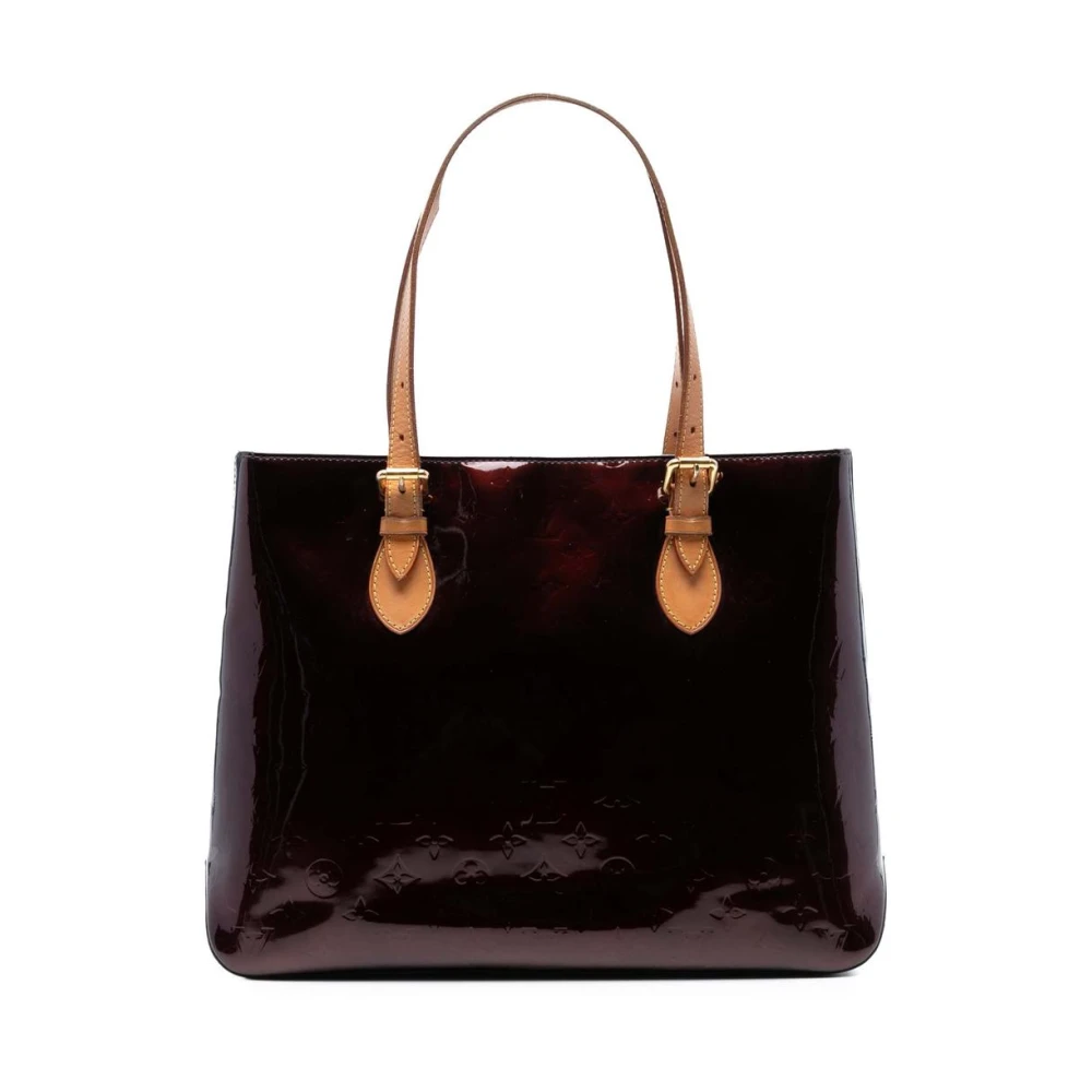 Louis Vuitton Vintage Women's Purple Pre-Owned Vintage Monogram Vernis Tote Bag