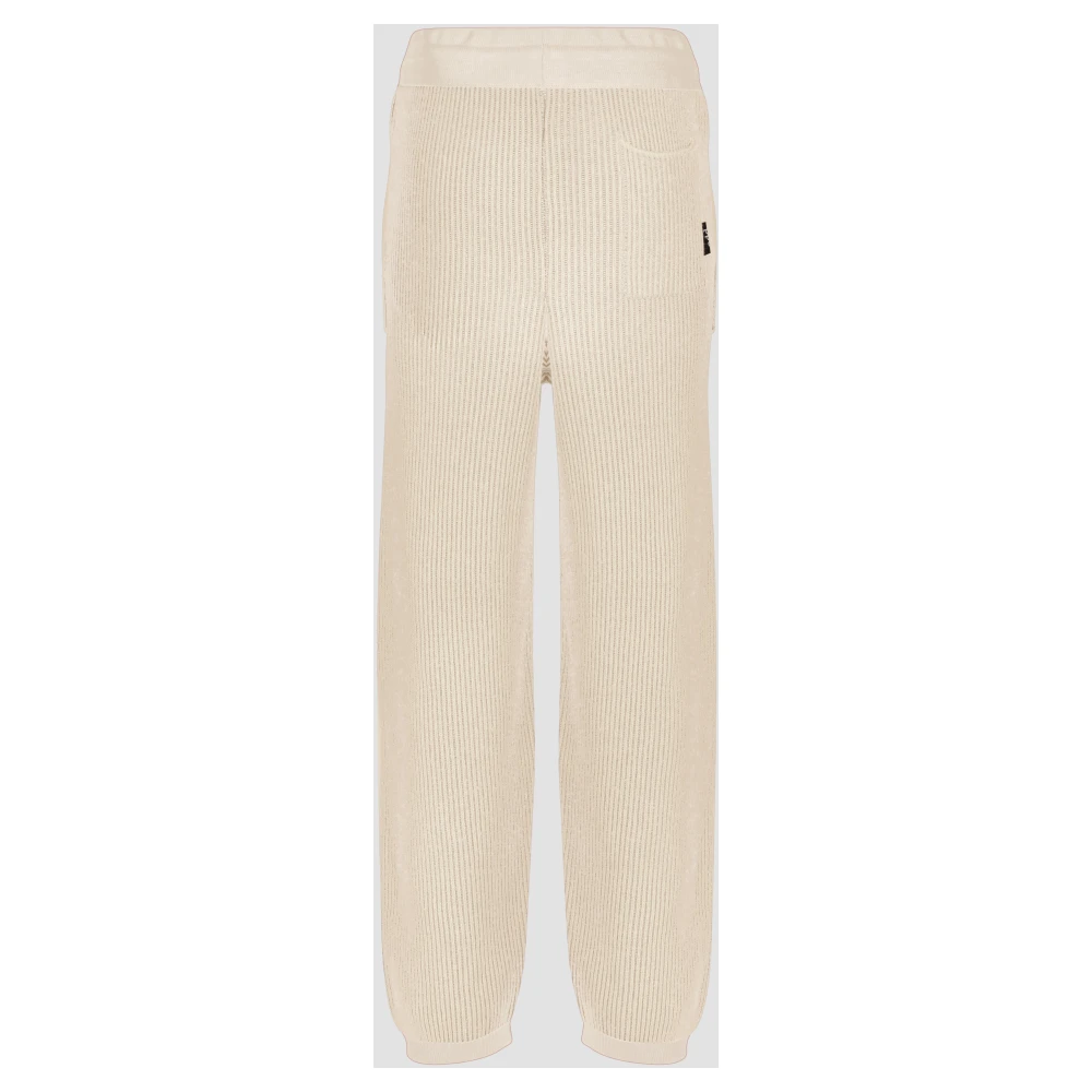 add Broek IN Dubbelzijdige Ribbreisel Beige Dames