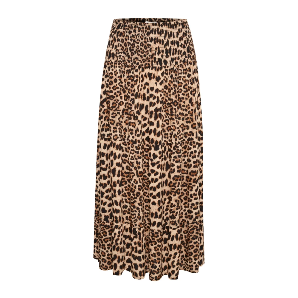 Kaffe Damen Beige Langer Rock Für Maxi - Bild 2